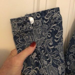 Chico’s Patterned Denim Jacket